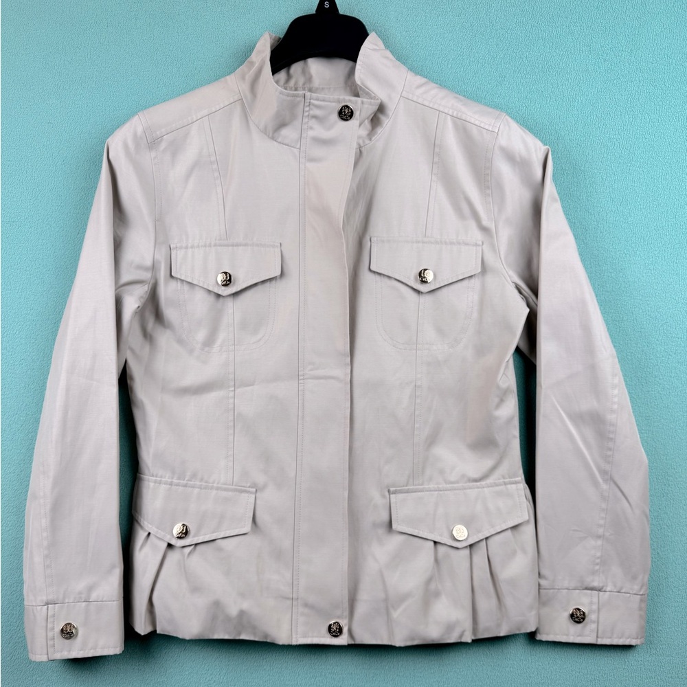 Cece Jacket Women’s M Cream Zipper & Snap Closure… - image 1